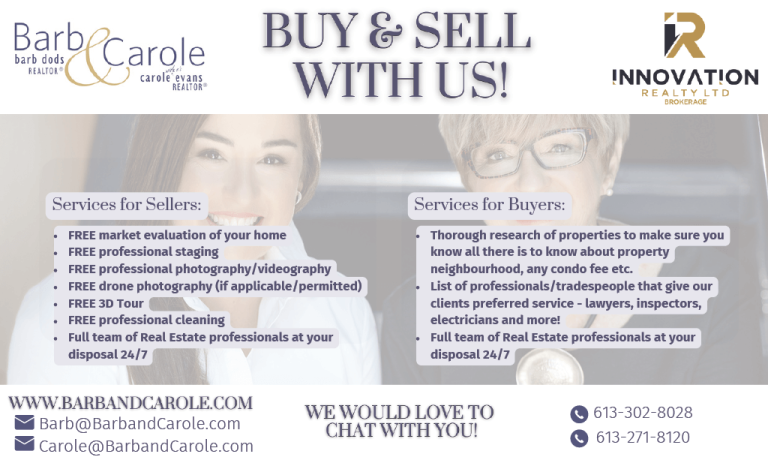 Buy & Sell with Us - Barb and Carolet