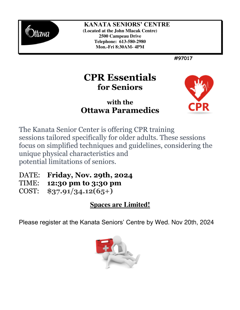 CPR Course Workshops Fall 2024